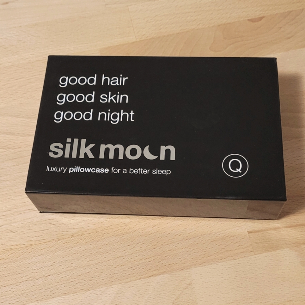 Silk Pillowcase, queen size, silver